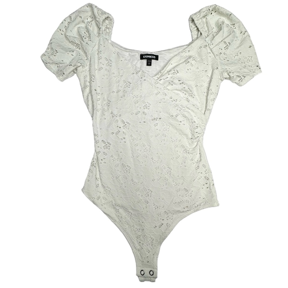 Express XS white body suit